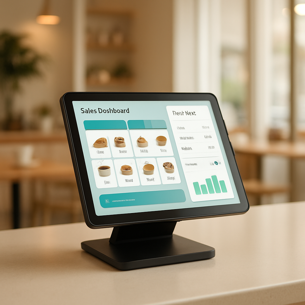 Clientia: punto de venta moderno funcionando en un negocio